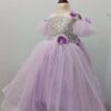 Off shoulder ruffle sleeves with tail